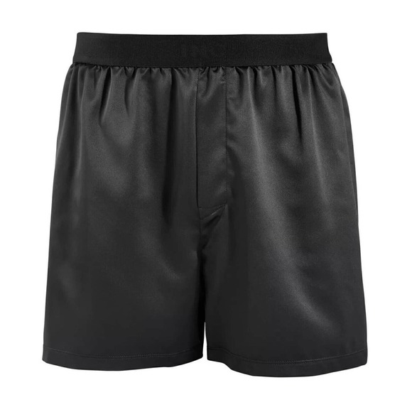 𝅺INC Black Men's Satin Look Boxer Shorts - S - Picture 1 of 1